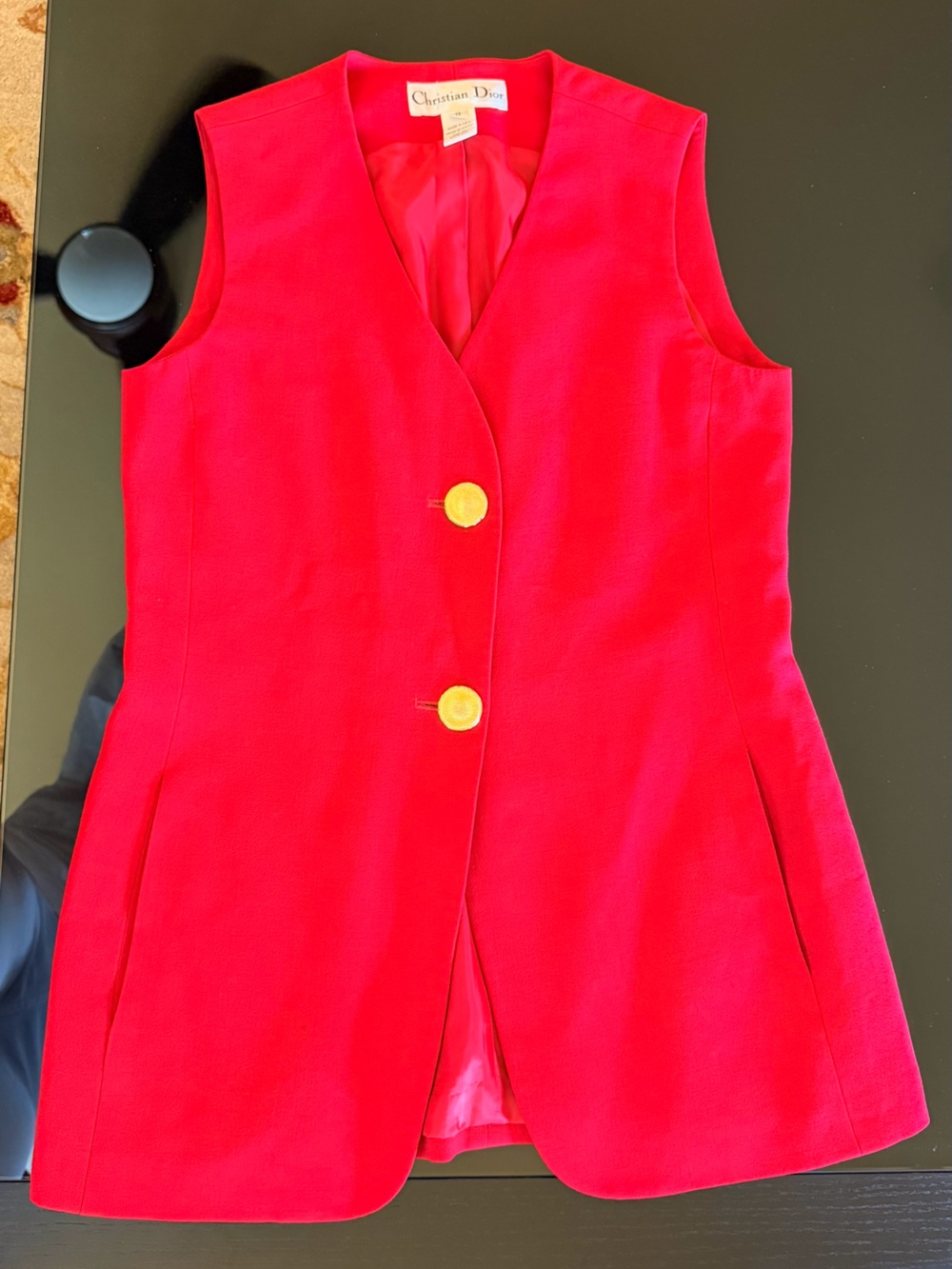 Dior - Sleeveless Vest with Gold Buttons
